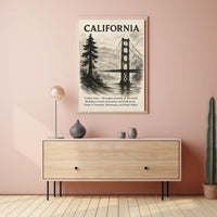 California The Golden State Poster