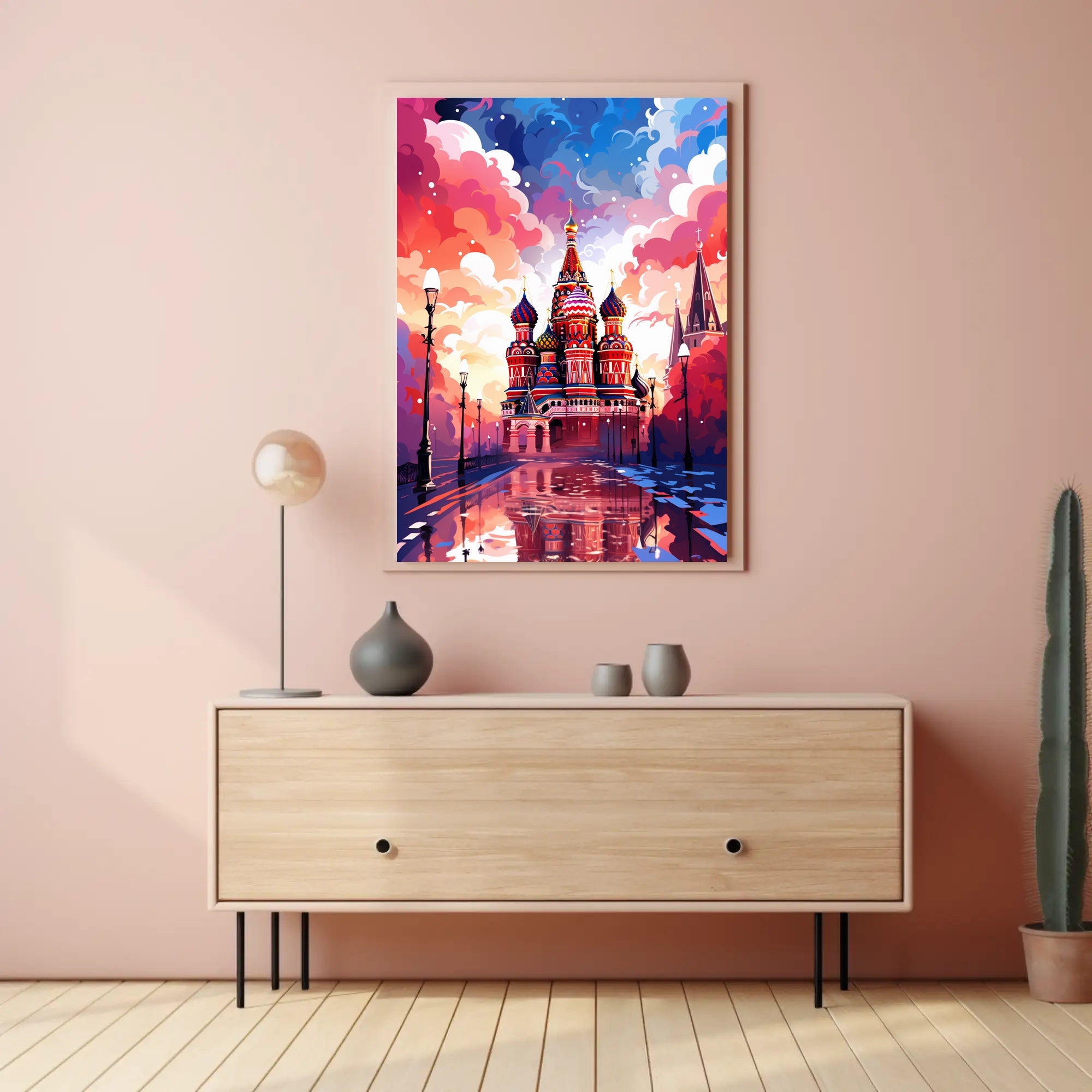 Vibrant St. BasilS Cathedral Poster