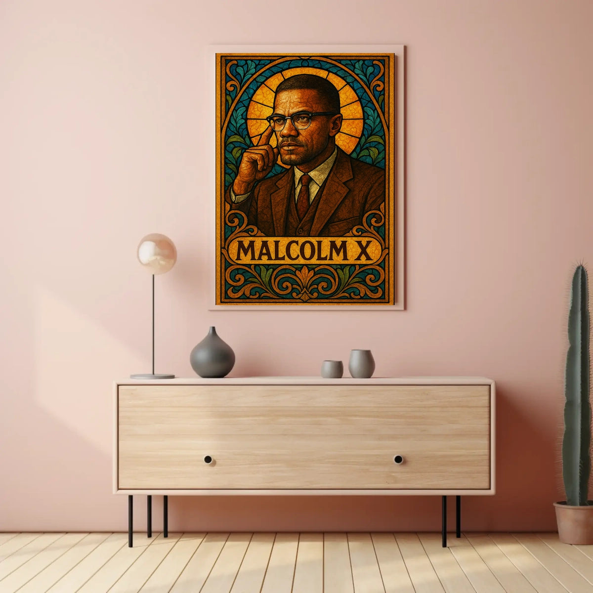 Malcolm X Iconic Leader Poster