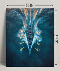 Rowing In Harmony Poster PosterGoat