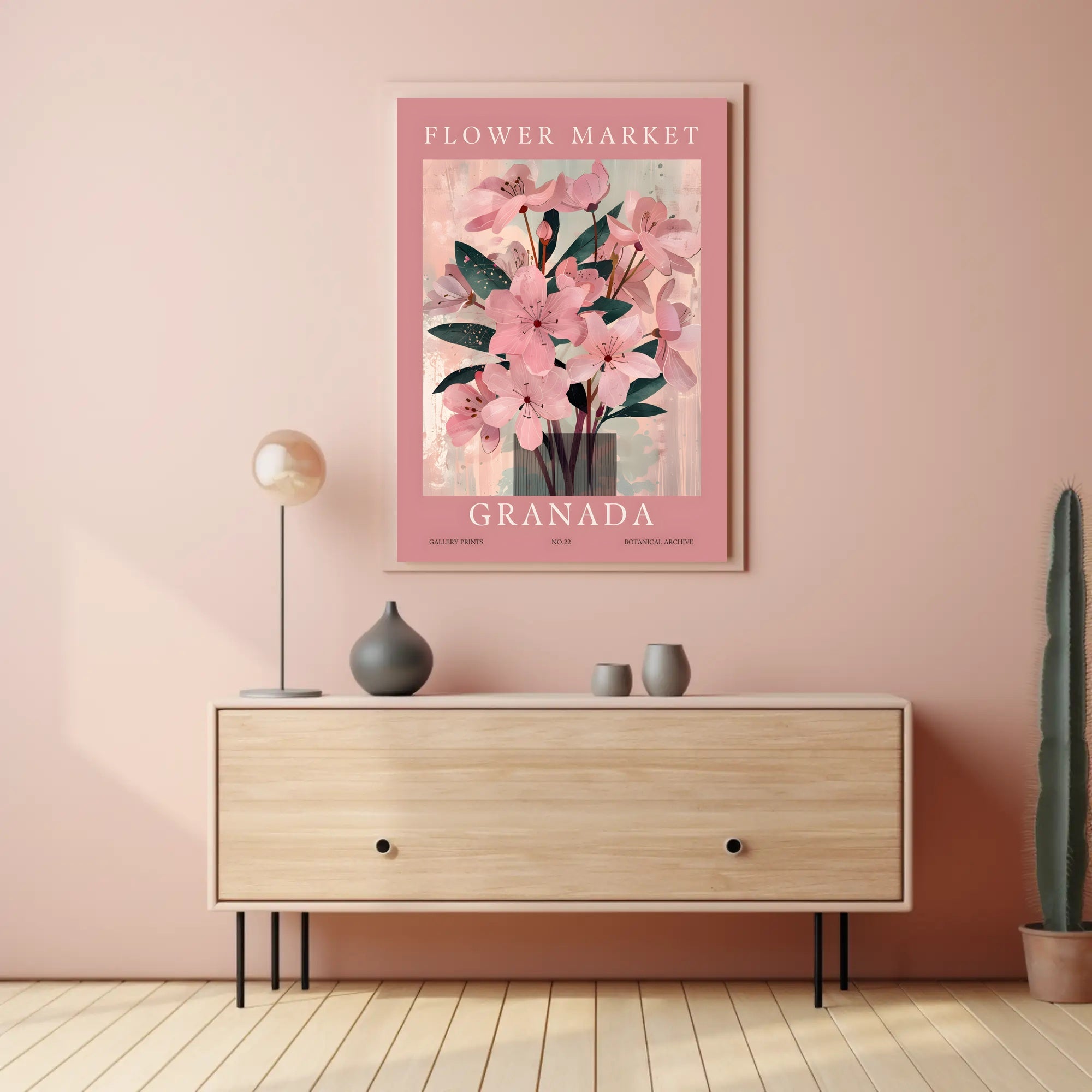 Flower Market Granada Poster