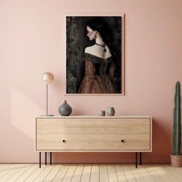 Vintage Elegance Noble Woman Fantasy or Mythology Poster PosterGoat