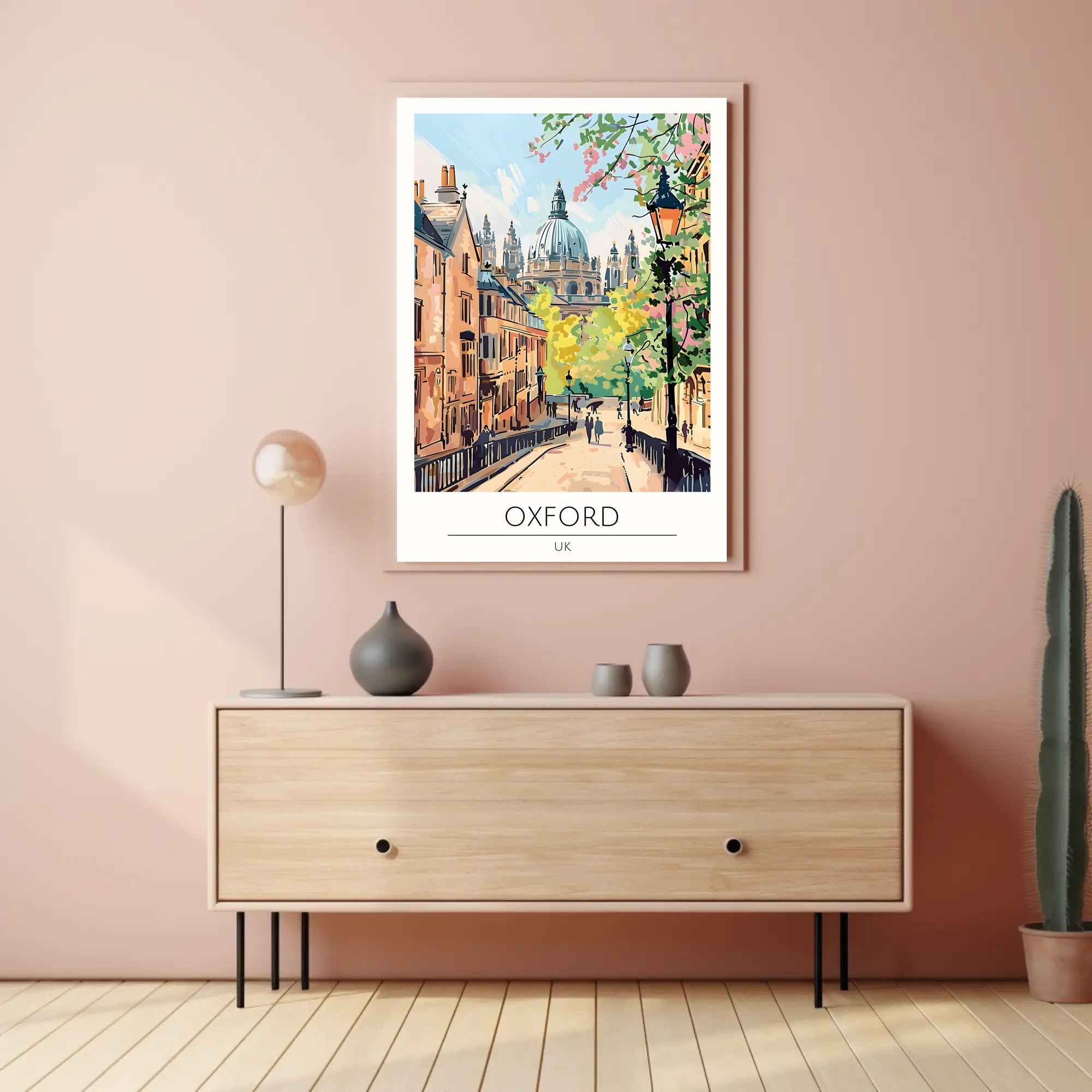 Scenic View of Oxford Poster PosterGoat