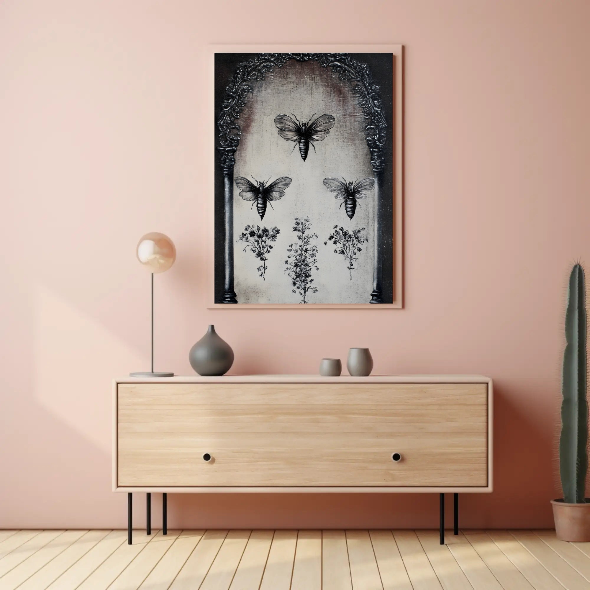 Entomology and Botanical Vintage Artistic Poster PosterGoat