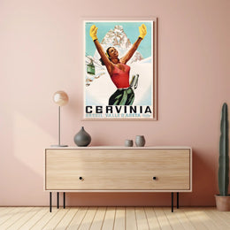 Embrace the Adventure at Cervinia Poster PosterGoat