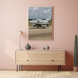 Military Jet on Runway: Military Recruitment Poster