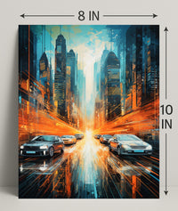 Futuristic Cityscape Poster