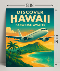 Discover Hawaii Vintage Travel Poster PosterGoat