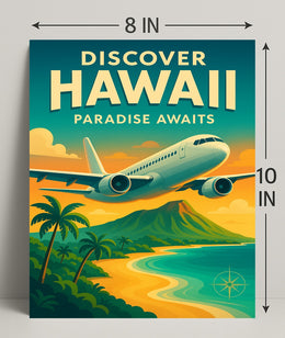 Discover Hawaii Vintage Travel Poster PosterGoat