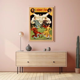 Hypnotic Skirt Dance Theatrical Performance Cultural Poster