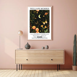 William Morris Exhibition Vintage Cultural William Morris Art Poster