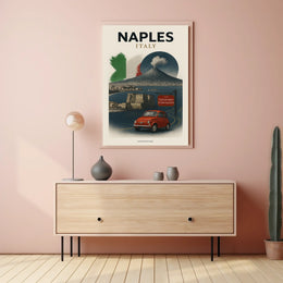 Naples, Italy A Culinary Journey Poster