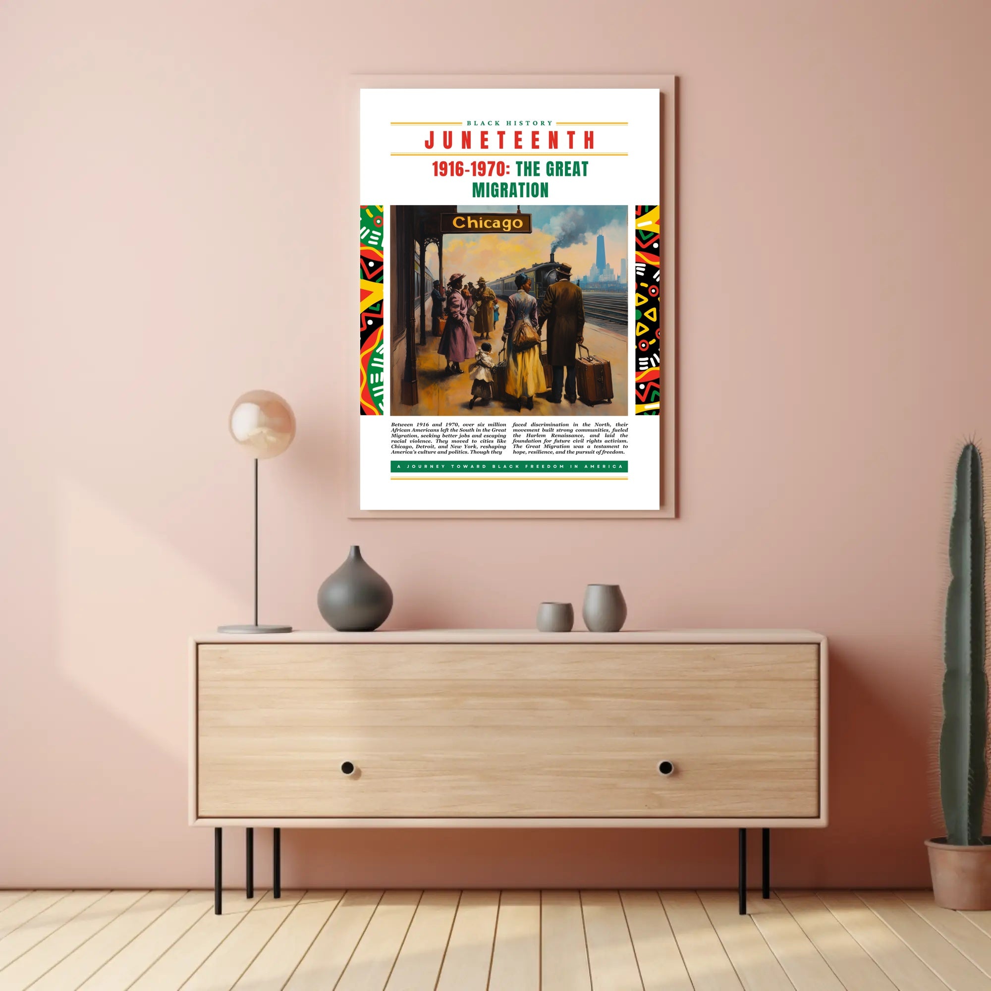 The Great Migration: Vintage Cultural Heritage Poster