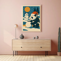 Winter Wonderland with Pandas Poster