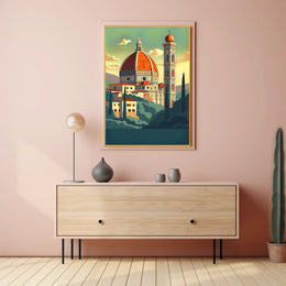Artistic View of Florence's Duomo Poster