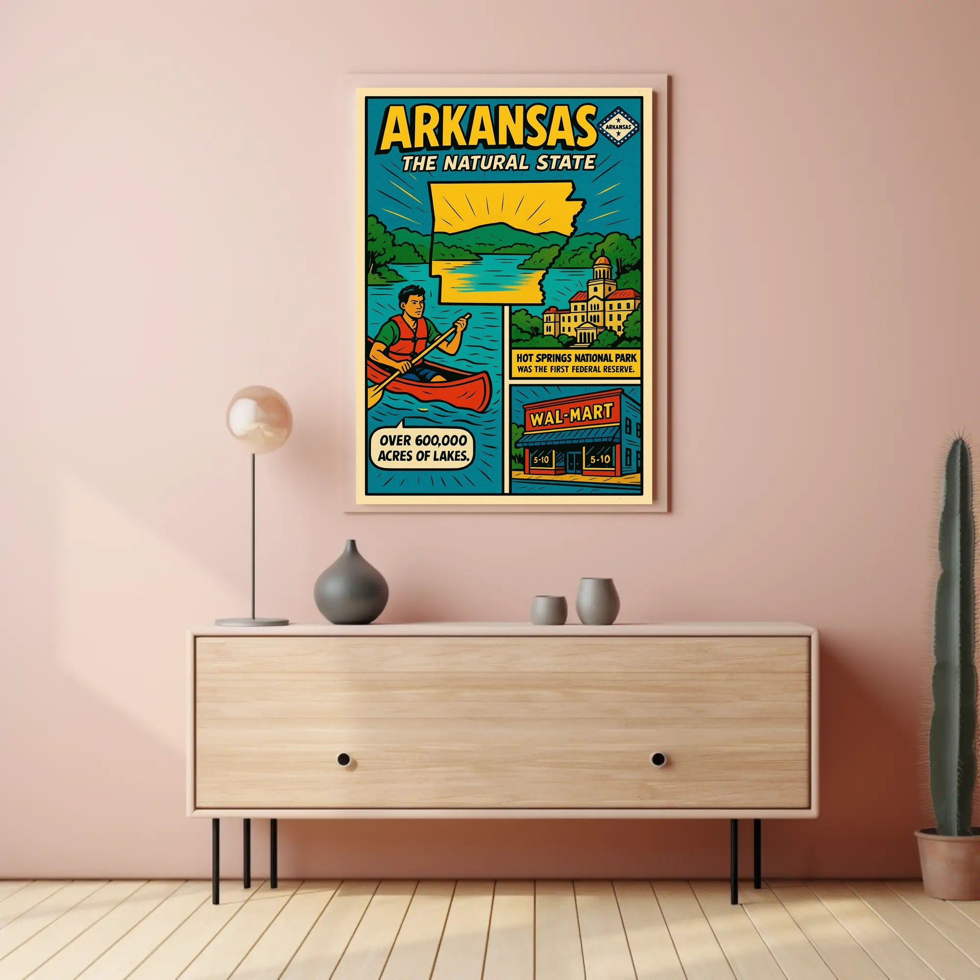 Arkansas The Natural State Poster