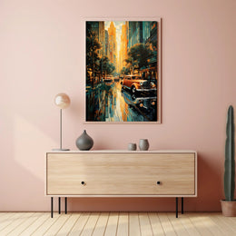 Vintage Cityscape Vintage Poster