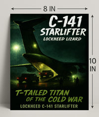 Lockheed C-141 Starlifter T-Tailed Titan Poster PosterGoat