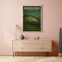 Muskellunge The Underwater Predator Poster