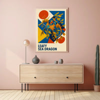 Leafy Sea Dragon Marine Life Art Poster