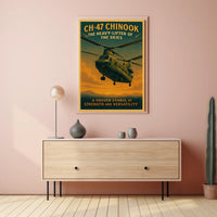 CH-47 Chinook The Heavy-Lifter of the Skies Poster