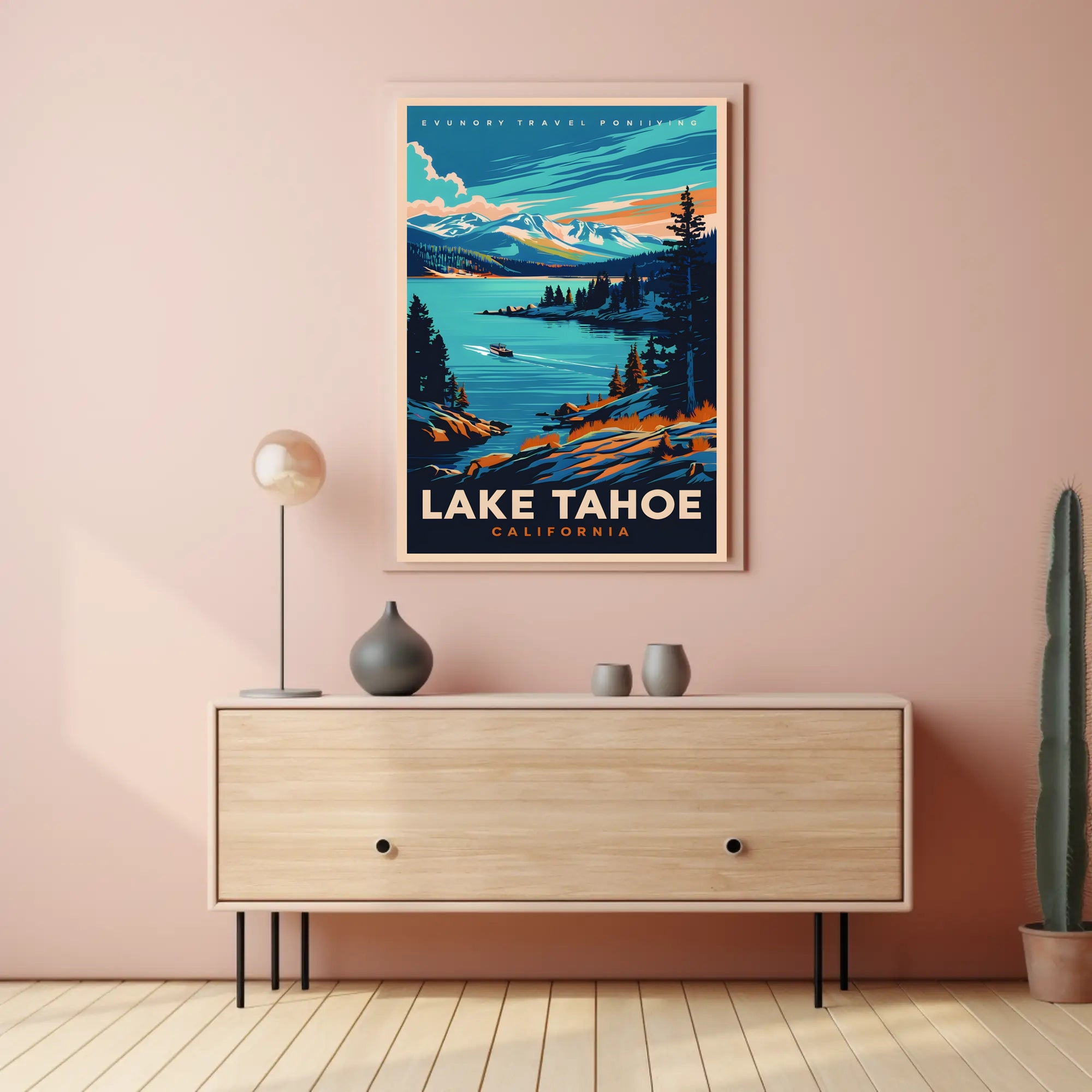 Lake Tahoe Travel Poster