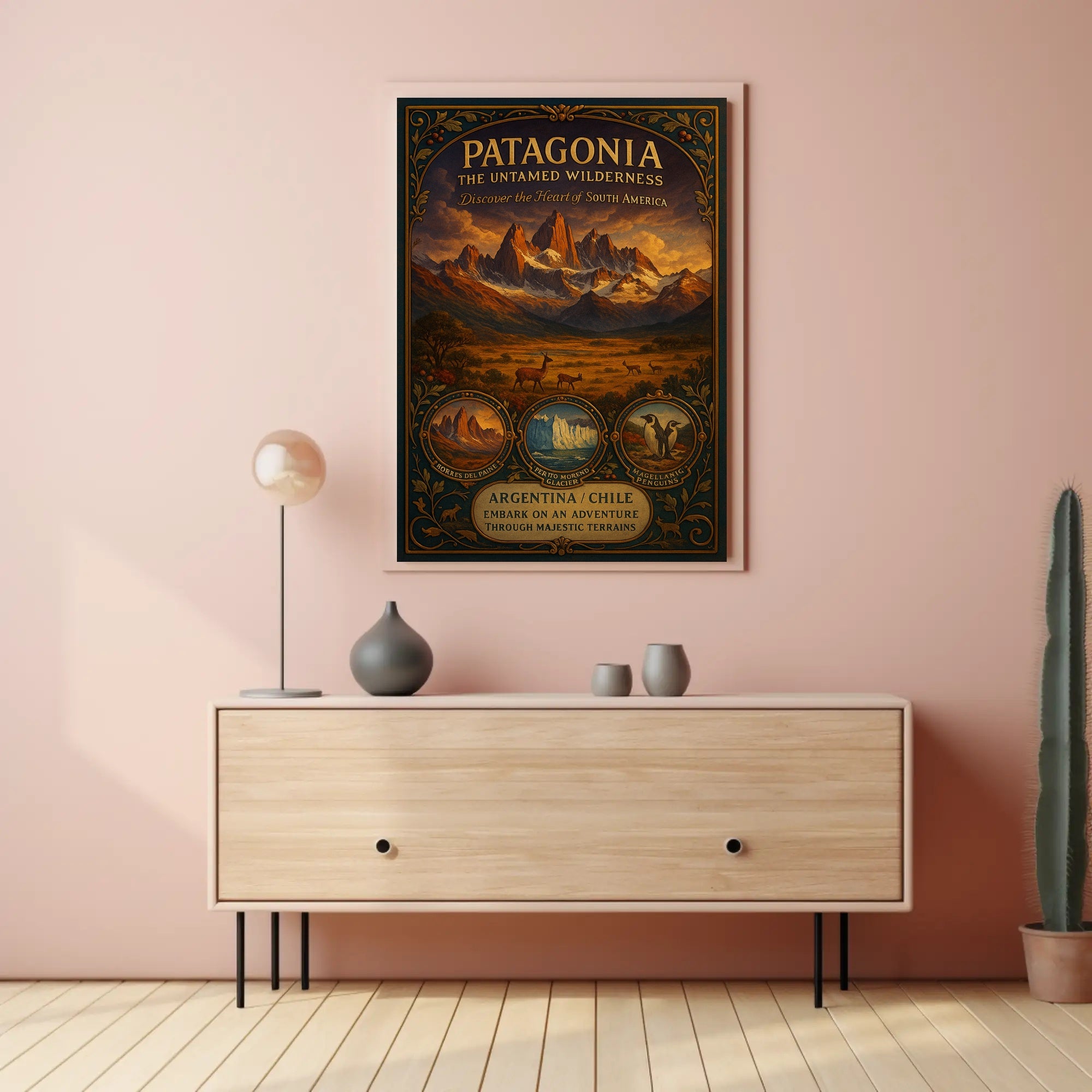 Patagonia Adventure Travel Poster