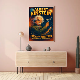 Einstein Relativity Vintage Science Physics Lovers Poster