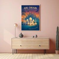 Abu Dhabi Harmony: A Cultural and Heritage Poster