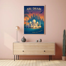 Abu Dhabi Harmony: A Cultural and Heritage Poster