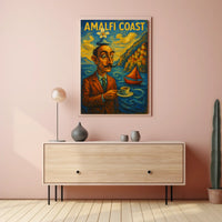 Amalfi Coast Surrealism Surreal Poster