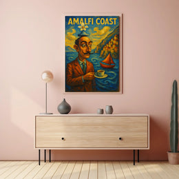 Amalfi Coast Surrealism Surreal Poster