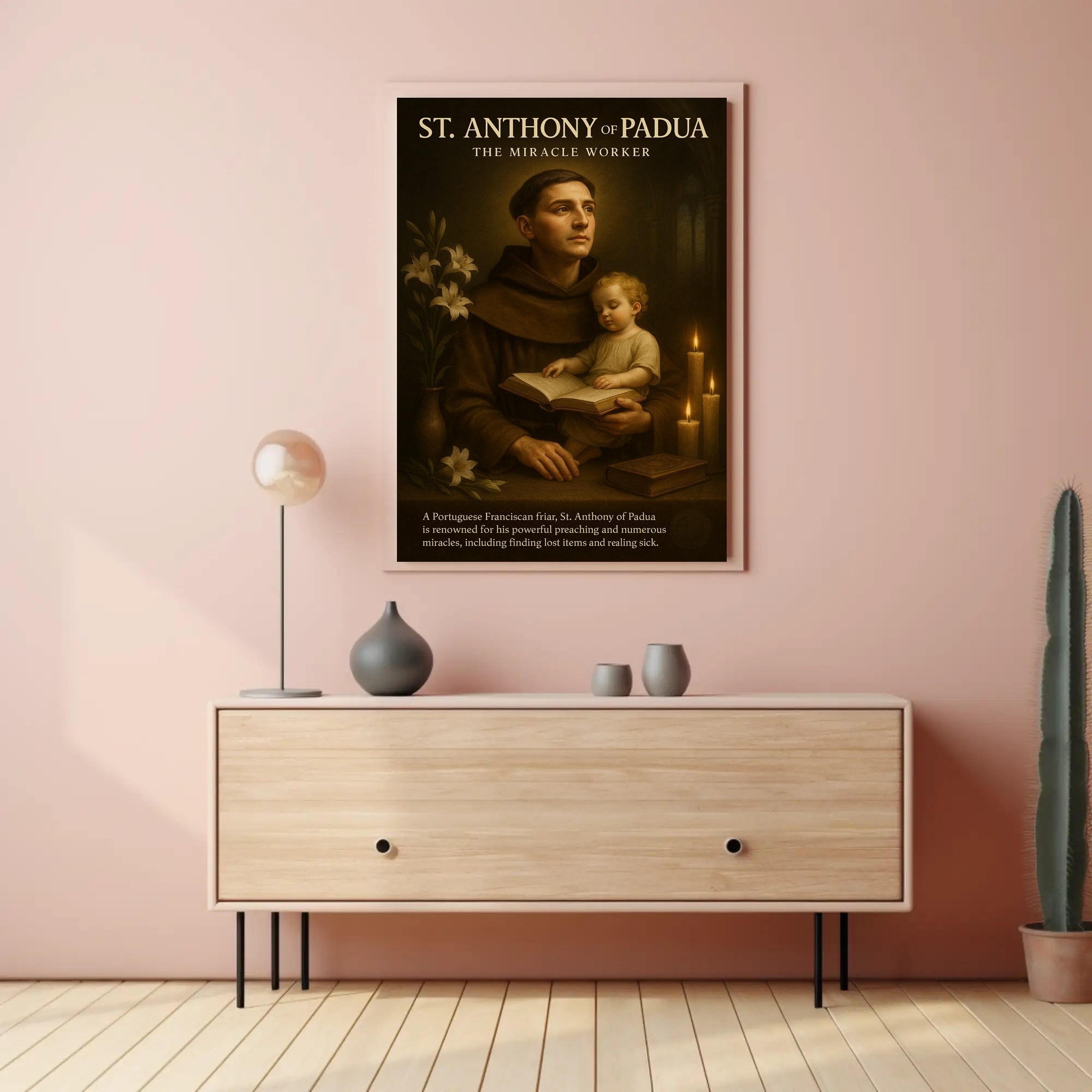St. Anthony Reverence: Classical Spiritual Heritage Poster PosterGoat
