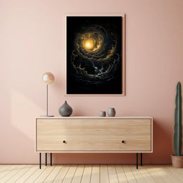 Mesmerizing Cosmic Vortex Abstract or Artistic Poster