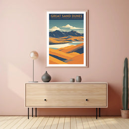 Great Sand Dunes National Park Scenic Poster Print