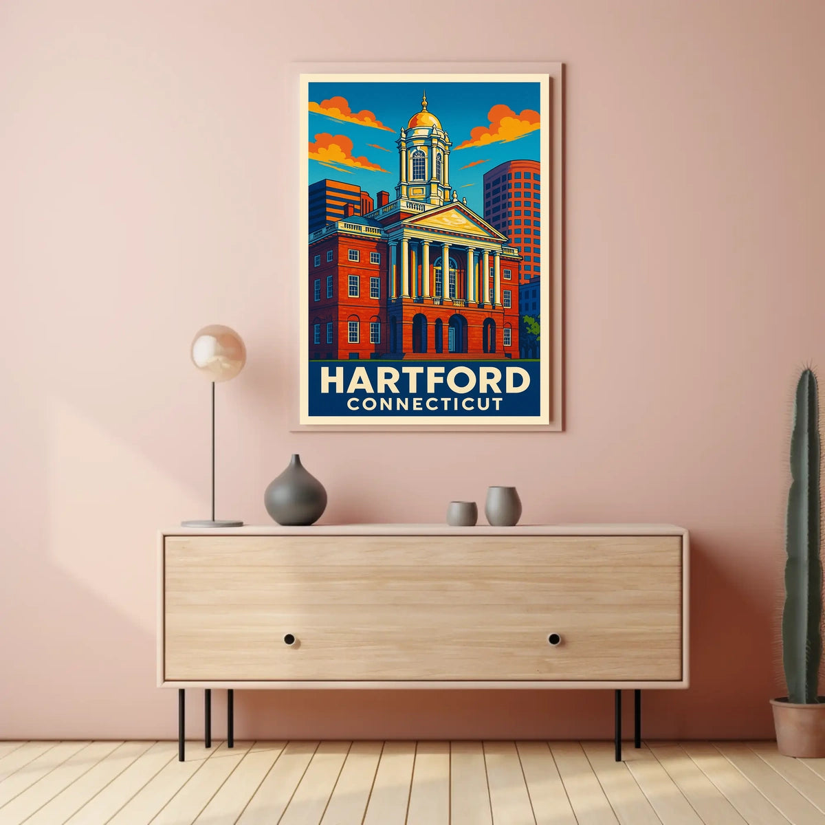 Hartford, Connecticut Architectural Heritage Poster