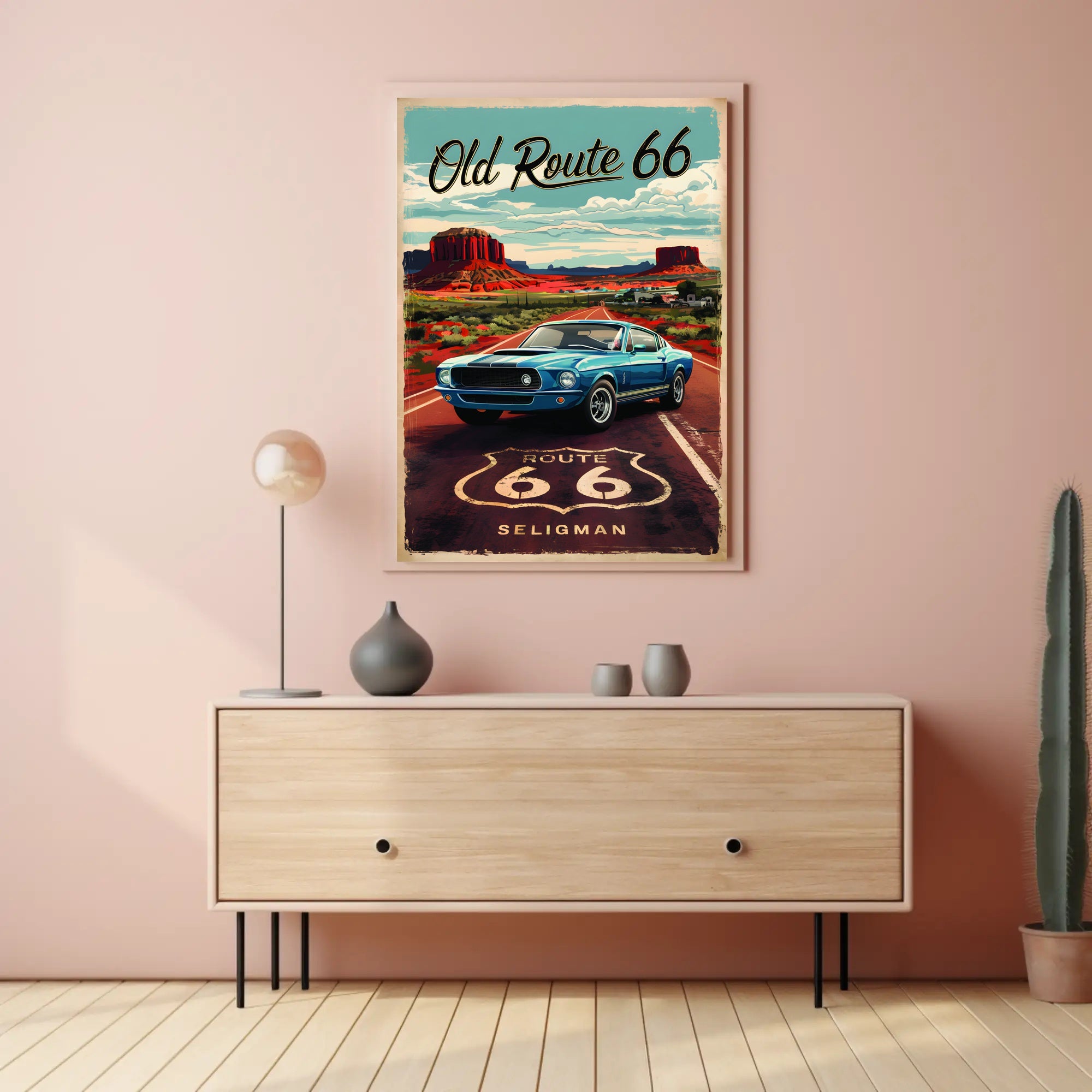 Journey on Old Route 66 Poster