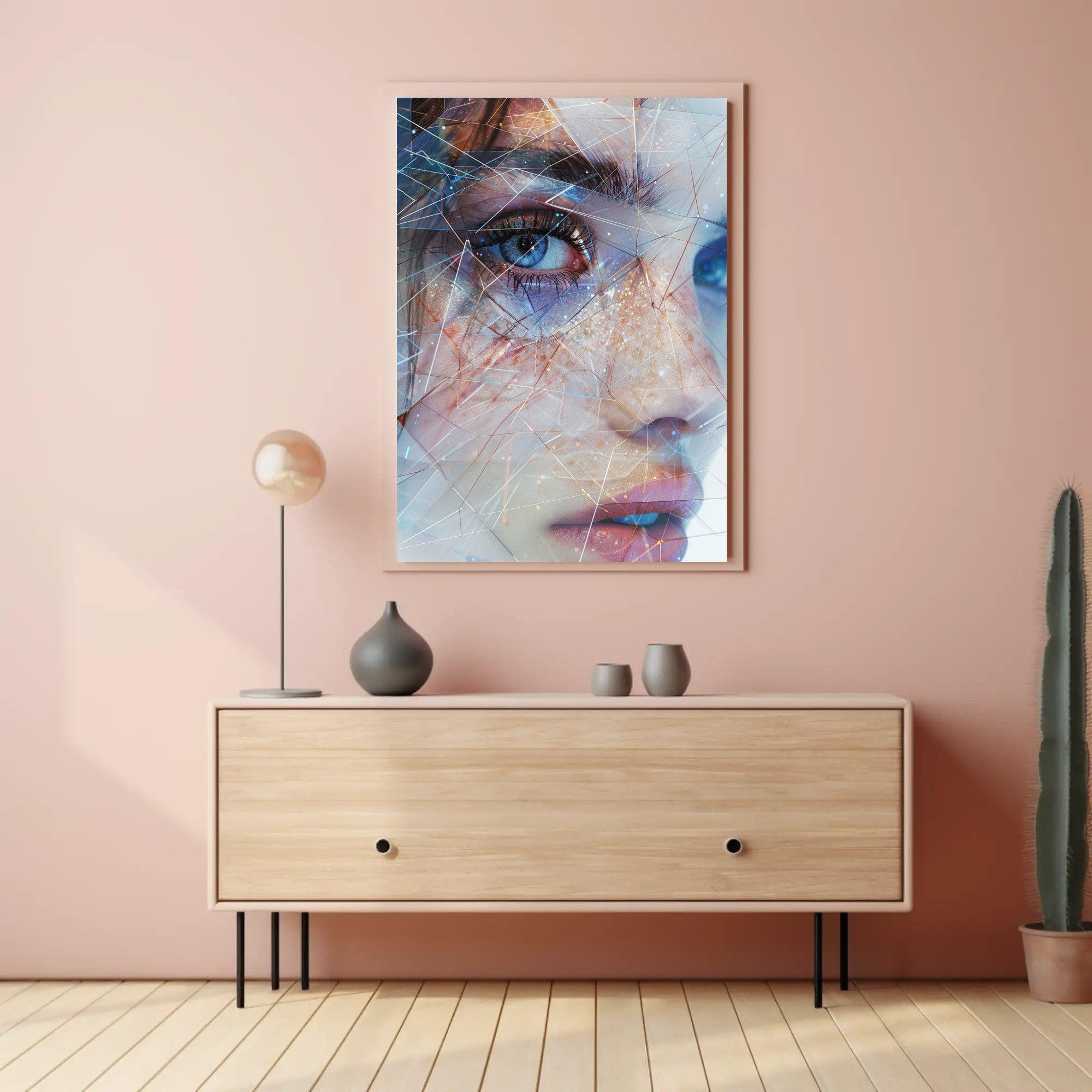 Mystical Medieval Cloaked Figure Fantasy Art Poster PosterGoat