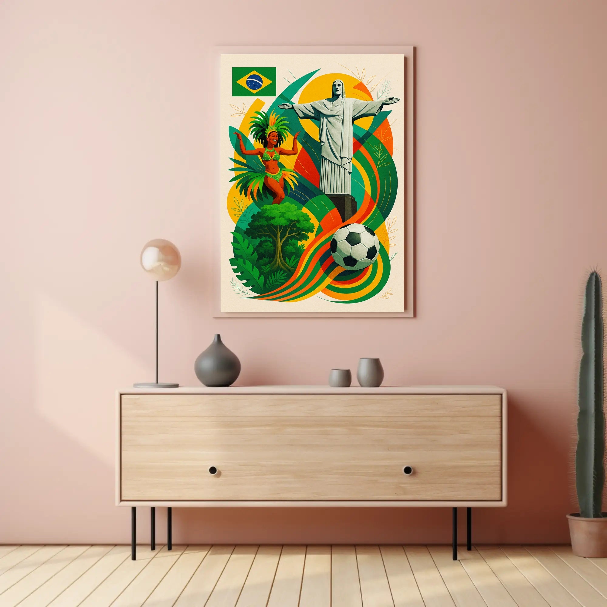 Vibrant Brazil Poster PosterGoat