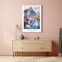Lofoten Islands Coastal Serenity Travel Poster PosterGoat