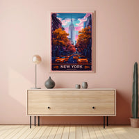 New York City in Autumn Poster