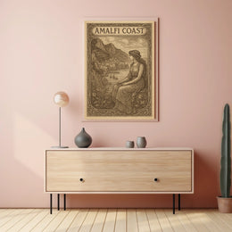 Amalfi Coast A Timeless View Poster Coastal Wall Art