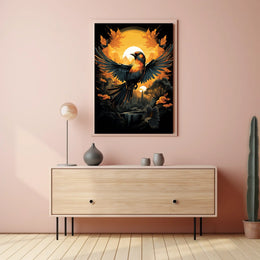 Sunset Symphony A BirdS Journey Poster