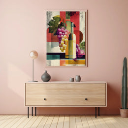 Abstract Vineyard Abstract Poster