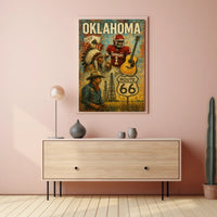 Oklahoma Heritage Collage Poster