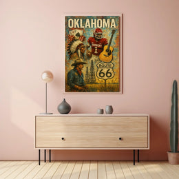 Oklahoma Heritage Collage Poster
