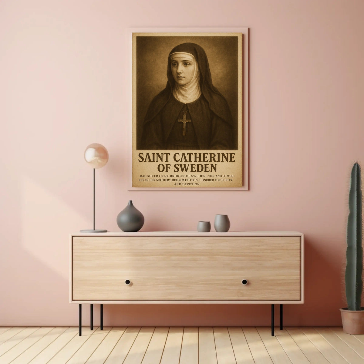 Saint Catherine Of Sweden Poster