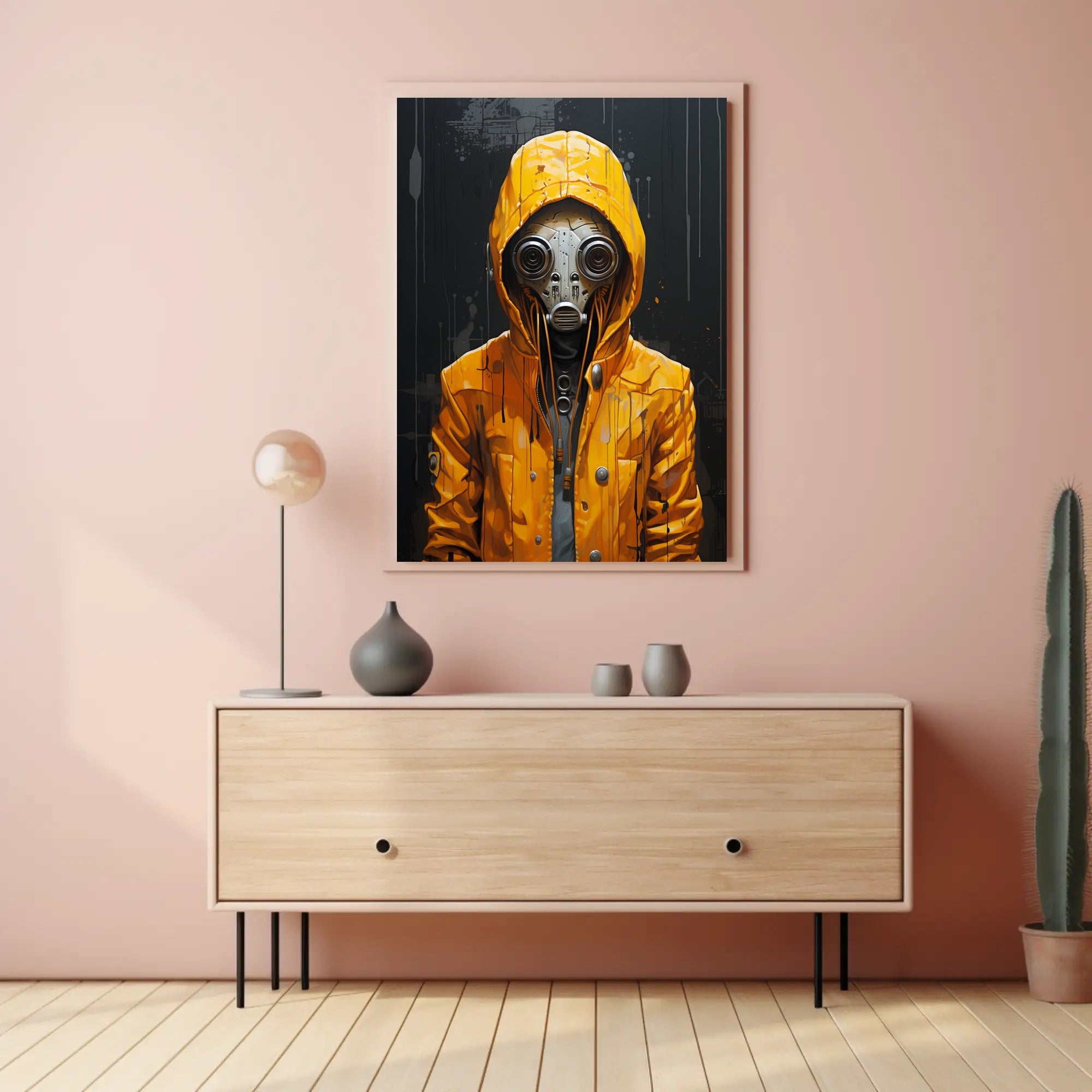 The Enigmatic Figure In Yellow Poster PosterGoat