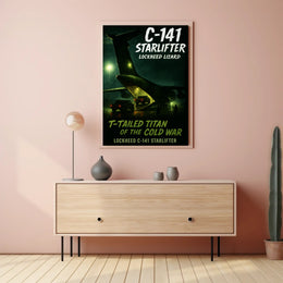Lockheed C-141 Starlifter T-Tailed Titan Poster PosterGoat