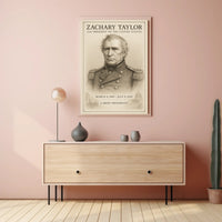 Zachary Taylor 12th President Sketch Poster Art Print for Home Decor PosterGoat